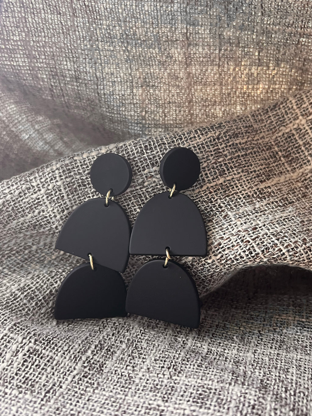 Stone Stack Dangle Earrings