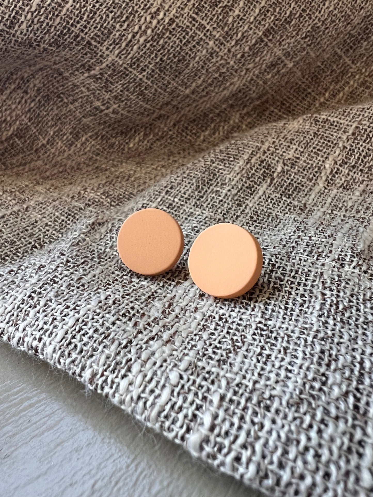 Circle Soft Clay Studs