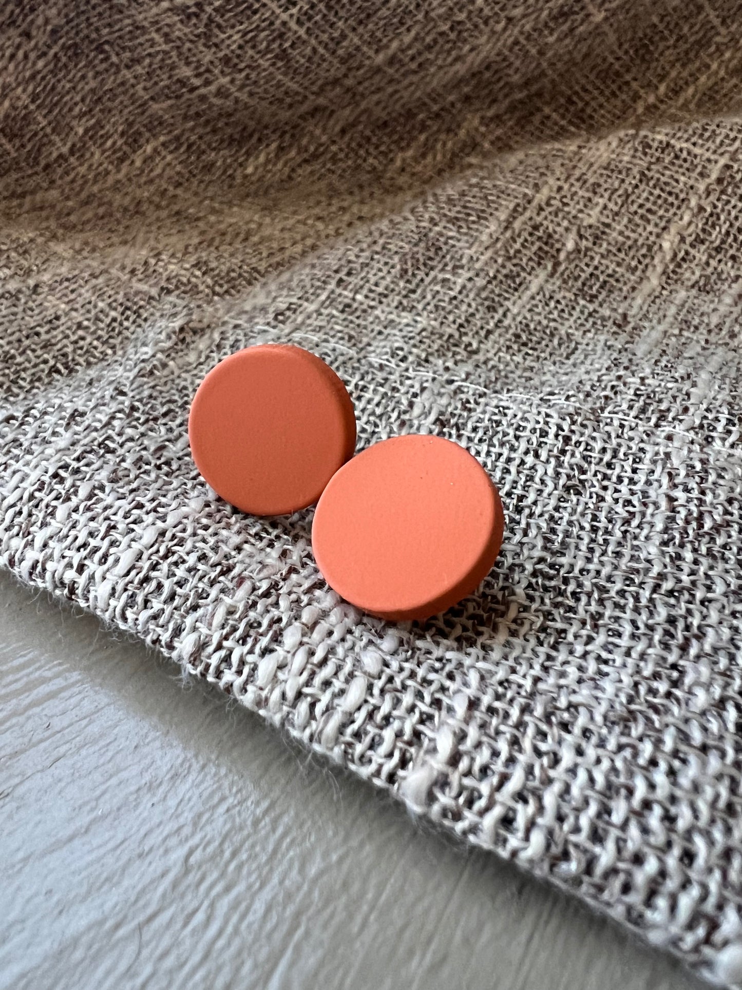 Circle Soft Clay Studs